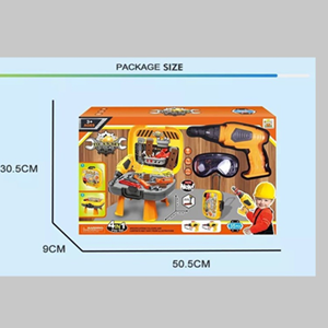 ست جعبه ابزار کارگاهی 4 در 1 کیفی کودک Tools Case 4 in 1-اسباب بازی مشاغل